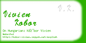 vivien kobor business card